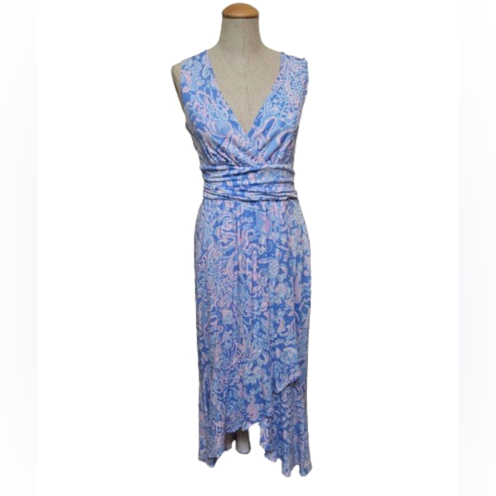 🎉HP🎉  Lilly Pulitzer EUC Moana Wrap Maxi Dress